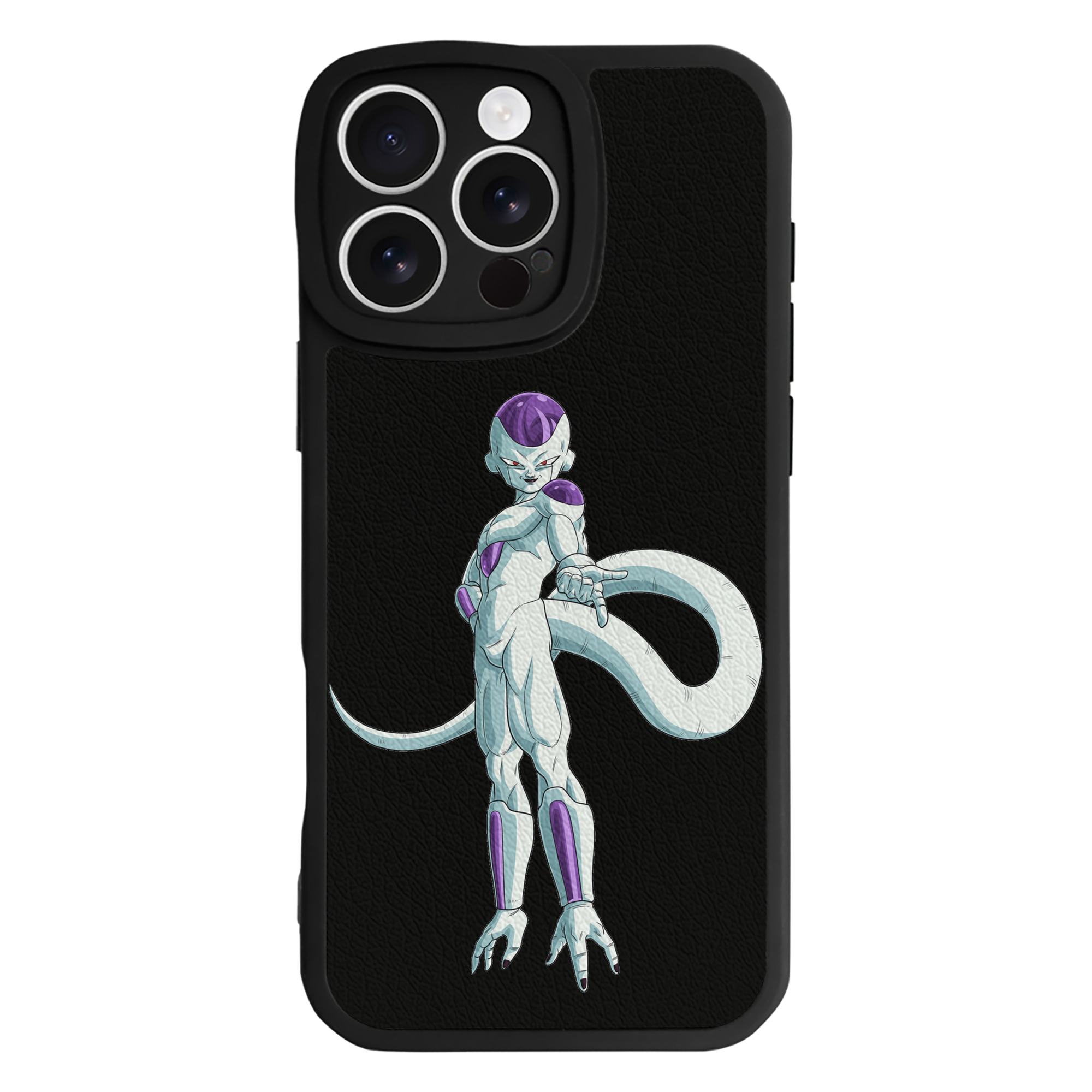 （画像用） ドラゴンボール フリーザ DRAGON BALL Frieza 【iPhone 16シリーズ対応】シリコンスマホケース（レザー調） 材質：シリコン